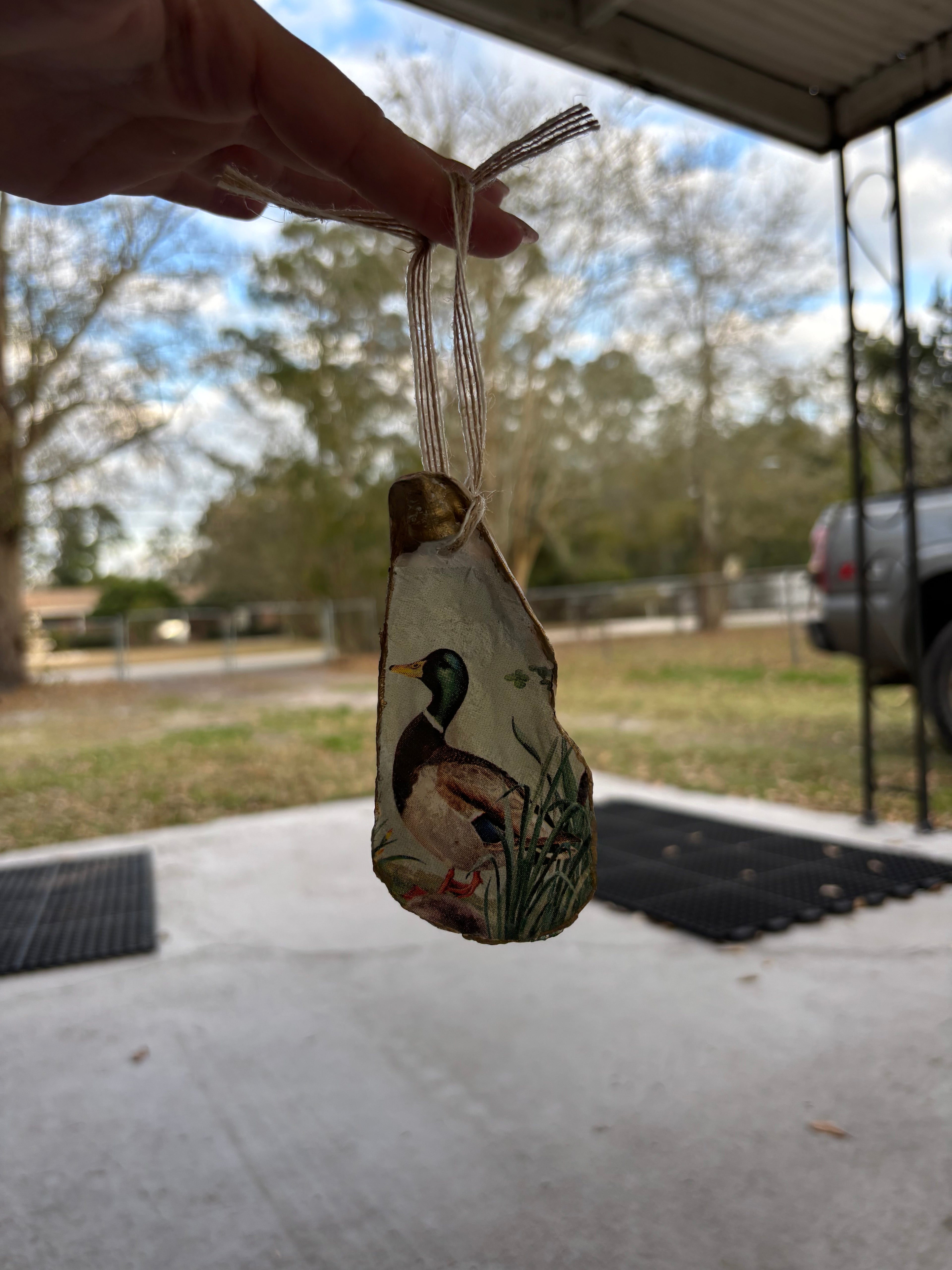 Duck car charm