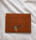 Flying Mallard Leather Card Holder | Slim Wallet