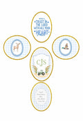 Custom Handmade Nursery Oyster Shell Cross