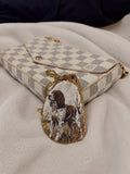 Springer Spaniel Oyster Shell Keychain